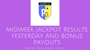 midweek jackpot results yesterday