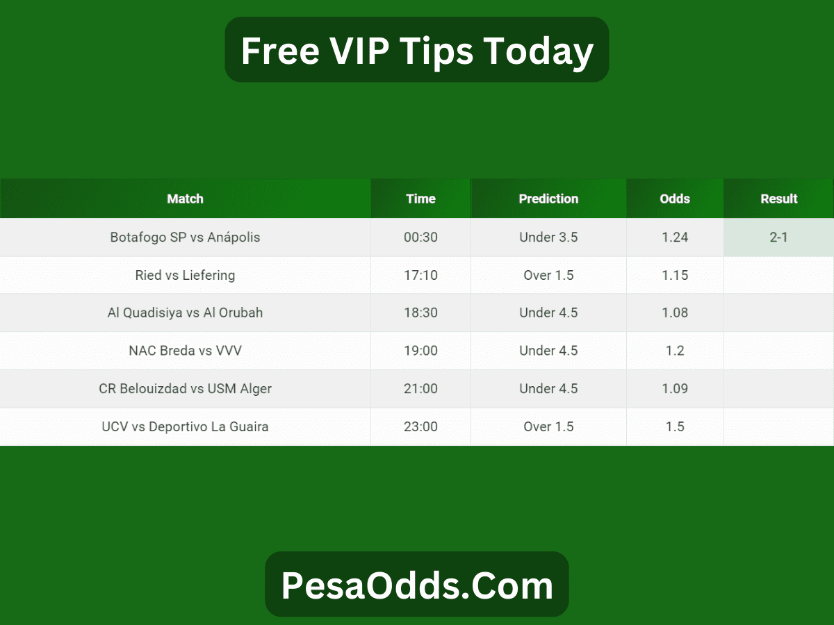 free vip tips today