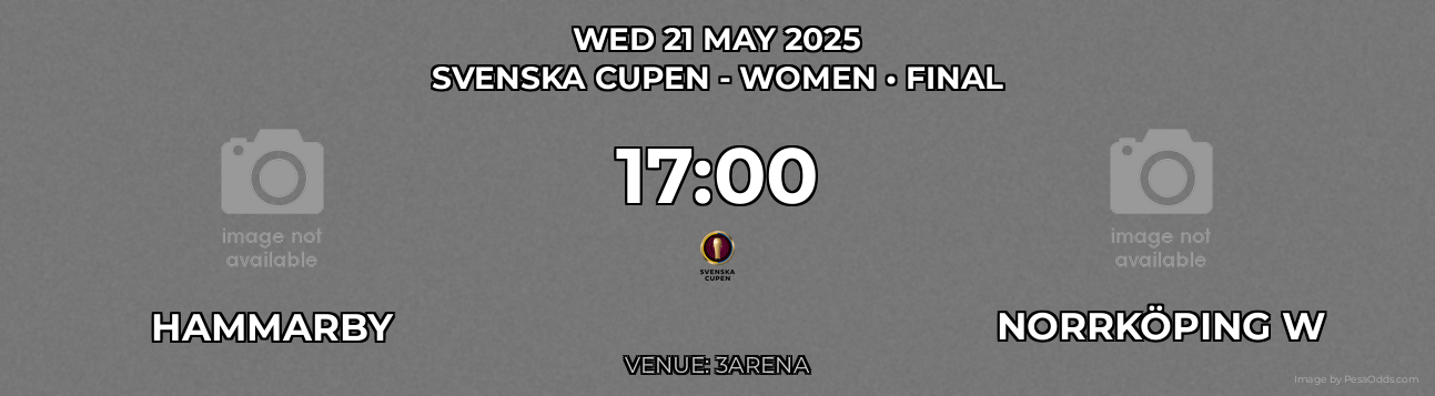 Hammarby vs Norrköping W Prediction match poster for Svenska Cupen - Women fixture on WED 21 MAY 2025