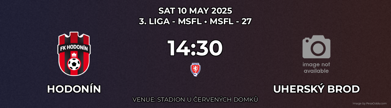 Hodonín vs Uherský Brod Prediction match poster for 3. liga - MSFL fixture on SAT 10 MAY 2025