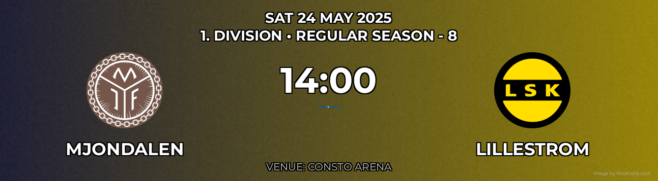 Mjondalen vs Lillestrom Prediction match poster for 1. Division fixture on SAT 24 MAY 2025