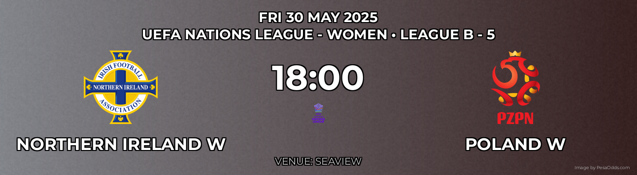 Northern Ireland W vs Poland W Prediction match poster for UEFA Nations League - Women fixture on FRI 30 MAY 2025