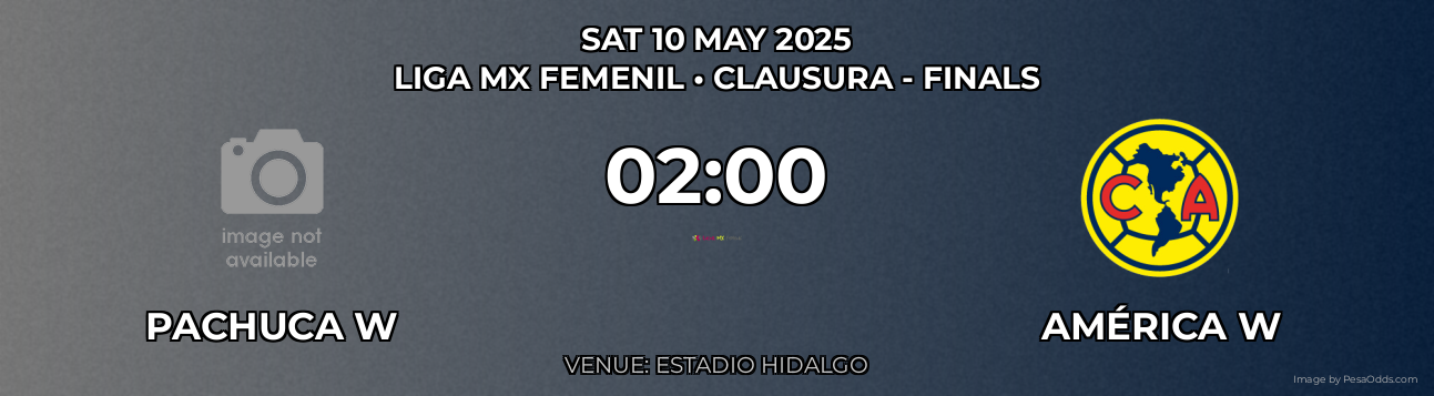Pachuca W vs América W Prediction match poster for Liga MX Femenil fixture on SAT 10 MAY 2025