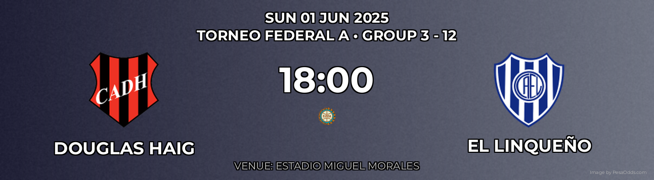 Douglas Haig vs El Linqueño Prediction match poster for Torneo Federal A fixture on SUN 01 JUN 2025