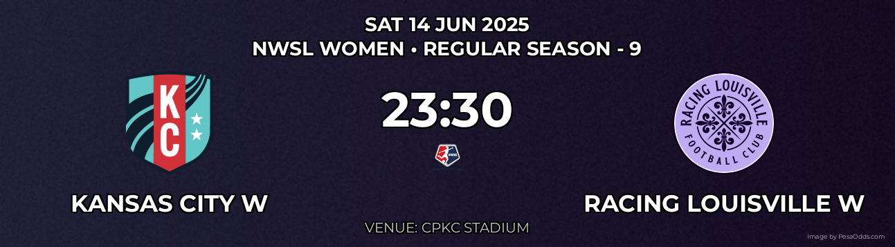 Kansas City W vs Racing Louisville W Prediction match poster for NWSL Women fixture on SAT 14 JUN 2025