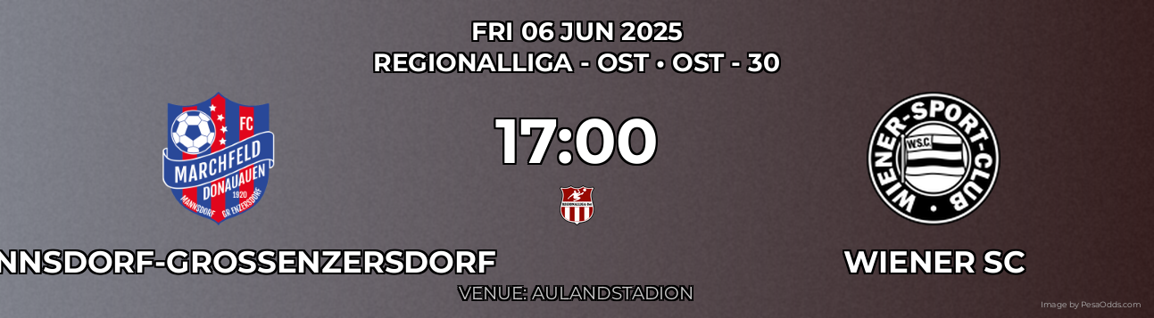 Mannsdorf-Großenzersdorf vs Wiener SC Prediction match poster for Regionalliga - Ost fixture on FRI 06 JUN 2025