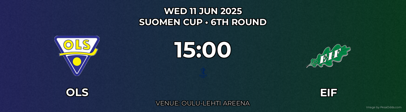 OLS vs EIF Prediction match poster for Suomen Cup fixture on WED 11 JUN 2025
